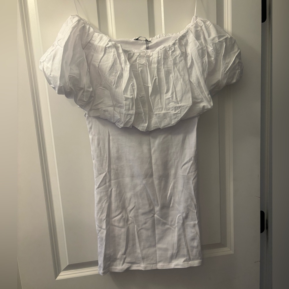 Zara off the shoulder mini dress NWT
